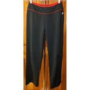 Womens adidas Pants Black with Red Athletic Size S